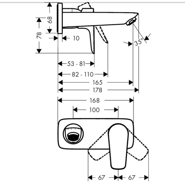 Hansgrohe 71732000 смеситель Talis E для раковины