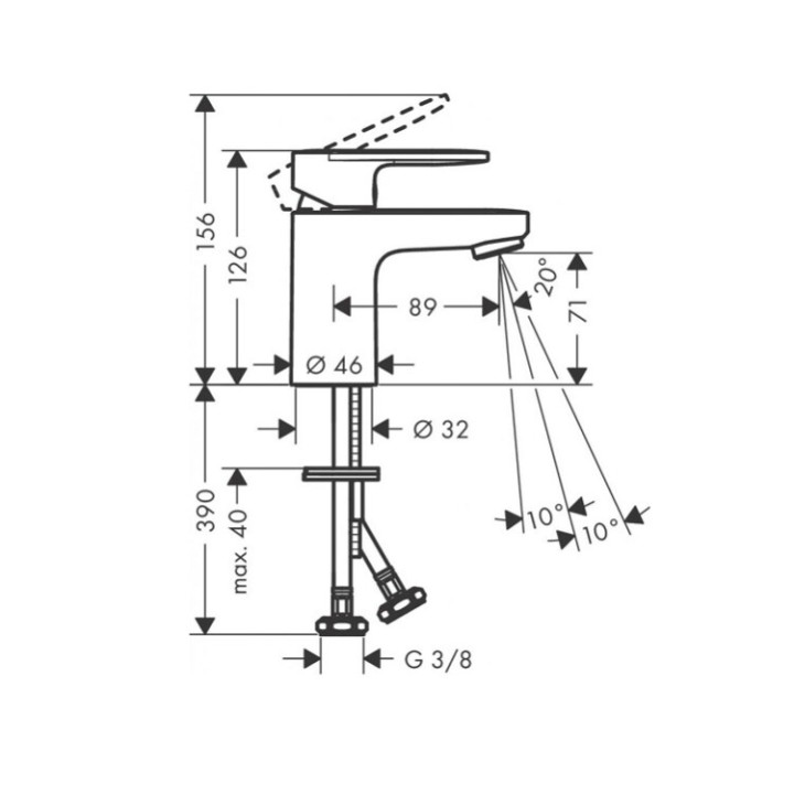 Hansgrohe 71558000 смеситель для раковины хром