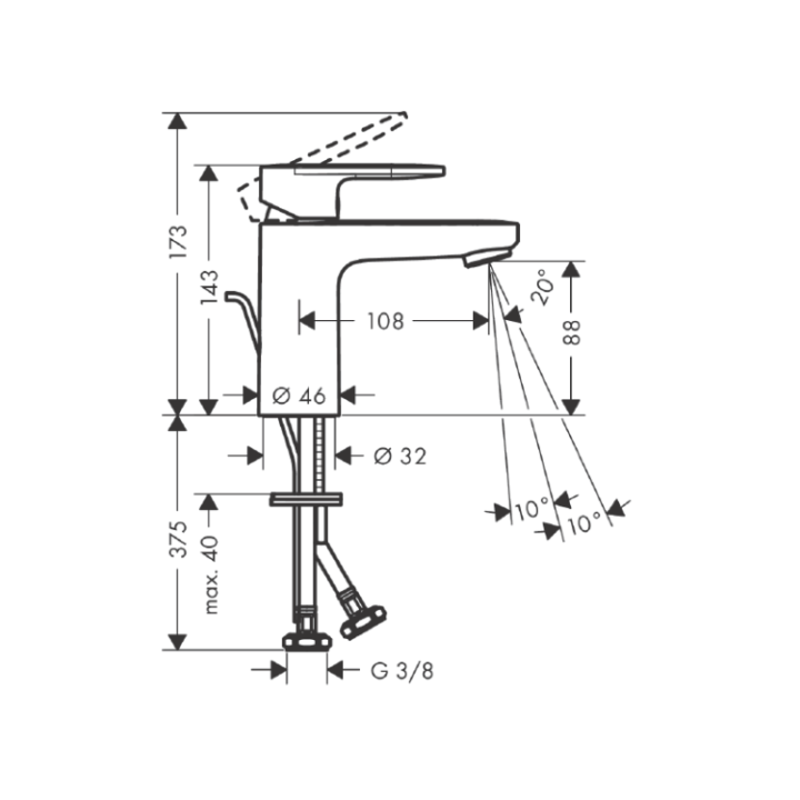 Hansgrohe 71551000 смеситель для раковины хром