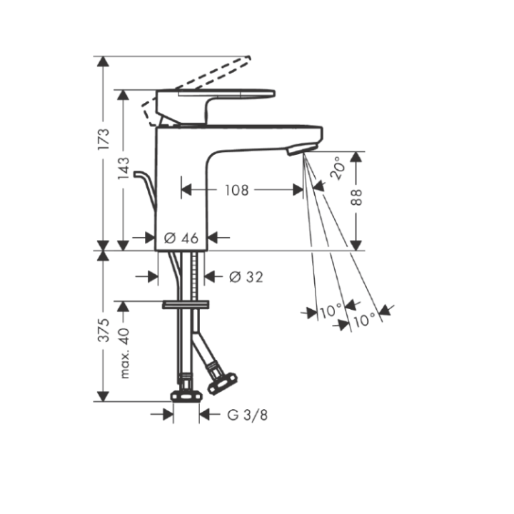 Hansgrohe 71551670 смеситель для раковины