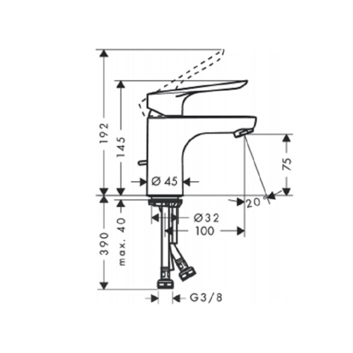 Hansgrohe 71160000 смеситель для раковины