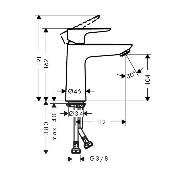 Hansgrohe 71711000 смеситель для раковины хром