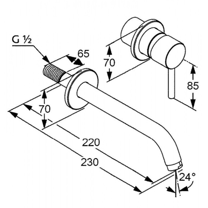 Kludi 382450576 смеситель BOZZ хром