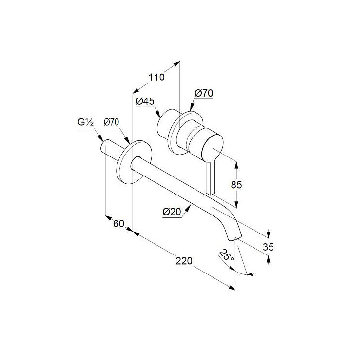 Kludi 202455315 смеситель скрытый Nova Fonte Pura