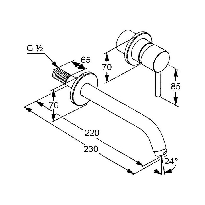 Kludi 382455376 смеситель BOZZ белый скрытый монтаж