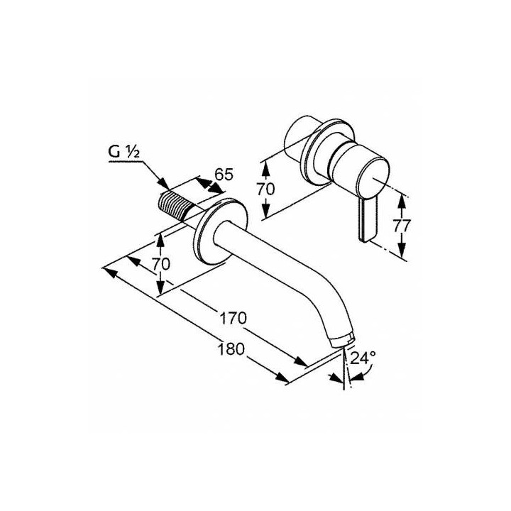 Kludi 382440575 смеситель Zenta для раковины