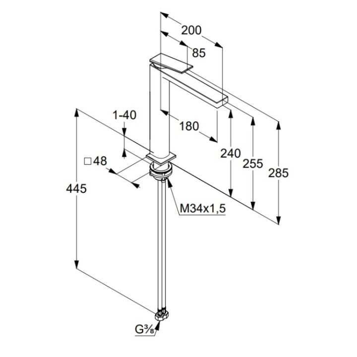 Kludi 542980575 Смеситель Decus для раковины