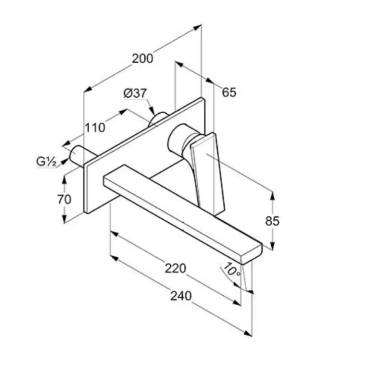 Kludi 54245N075 смеситель для раковины Decus
