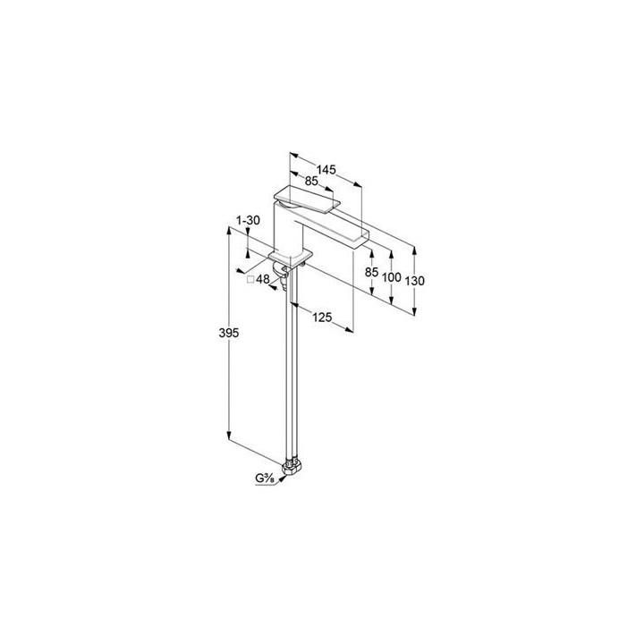 Kludi 54290N175 смеситель раковина бронза