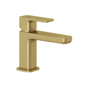 Kludi Renon Смеситель для раковины низкий 13 см Brushed Gold