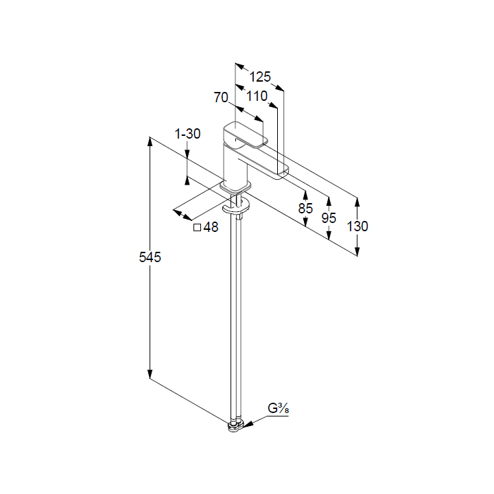 Kludi 42290N075 смеситель Renon для раковины