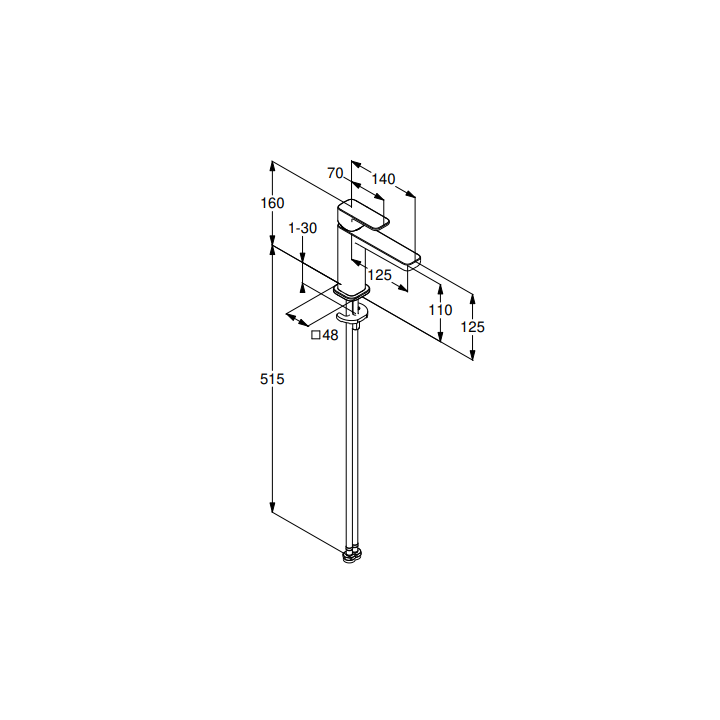 Kludi 42282N075 смеситель Renon золото
