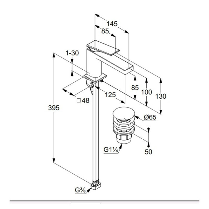 Kludi 54266N075 Decus смеситель для раковины