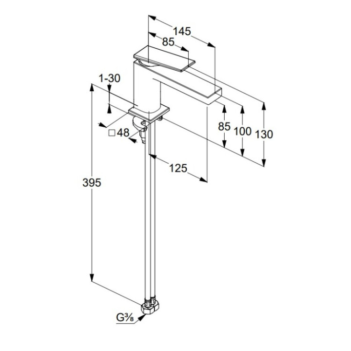 Kludi 542903975 Decus смеситель для раковины
