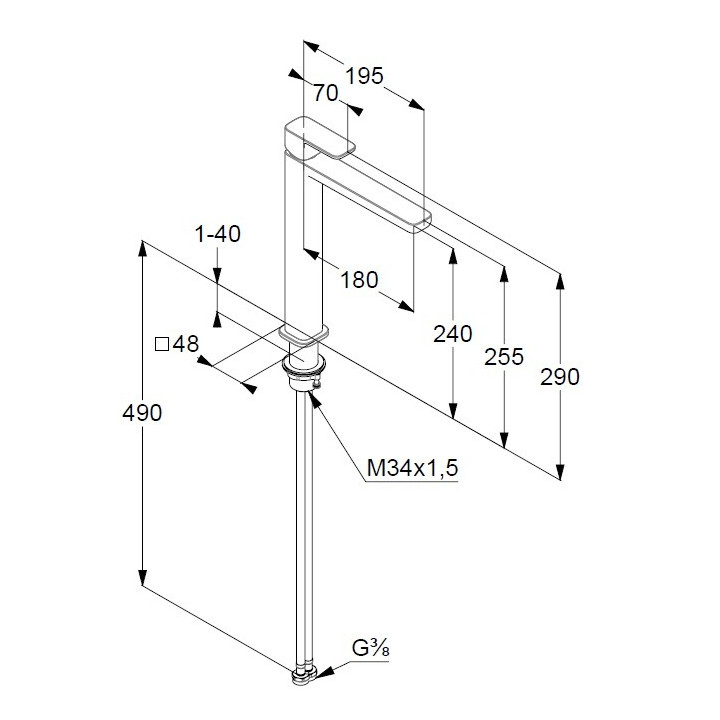 Kludi 422985375 смеситель Renon высокий белый