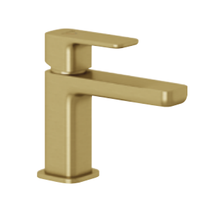 Kludi Renon Смеситель для раковины низкий 13 см Brushed Gold