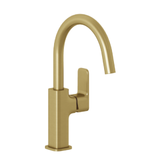 Kludi Renon Смеситель для раковины высокий 29 см Brushed Gold