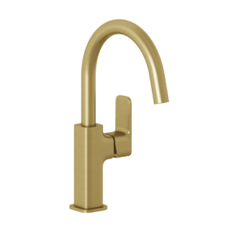 Kludi Renon Смеситель для раковины высокий 29 см Brushed Gold