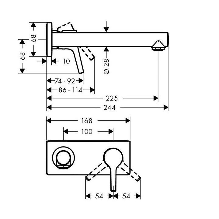 Hansgrohe 72111000 смеситель для раковины