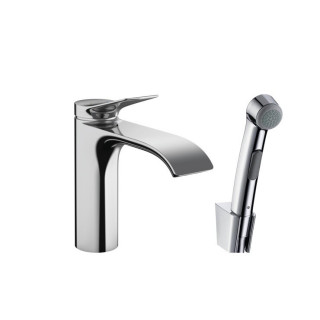 Hansgrohe Vivenis Смеситель для раковины стандартный с гигиеническим душем 16.8 см хром