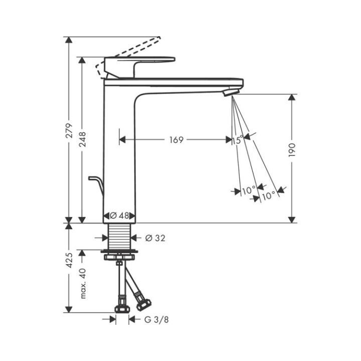 Hansgrohe 71572000 смеситель для раковины хром
