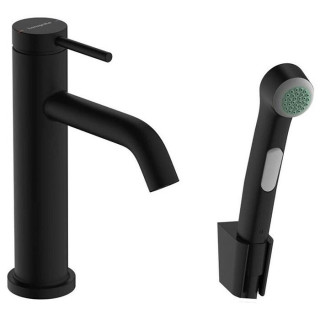 Hansgrohe Tecturis S Смеситель для раковины стандартный с гигиеническим душем 18.3 см Matt Black, Nero Opaco
