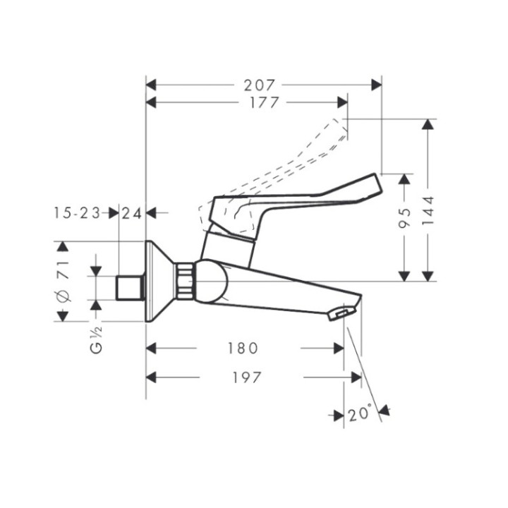Hansgrohe 31913000 смеситель для раковины хром