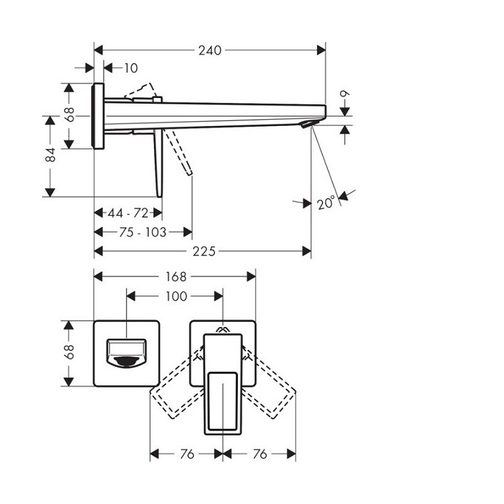 Hansgrohe 74526000 Metropol смеситель для раковины