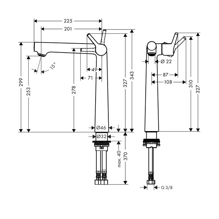 Hansgrohe 72116000 смеситель для раковины