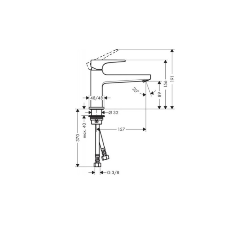 Hansgrohe 32502000 смеситель для раковины хром