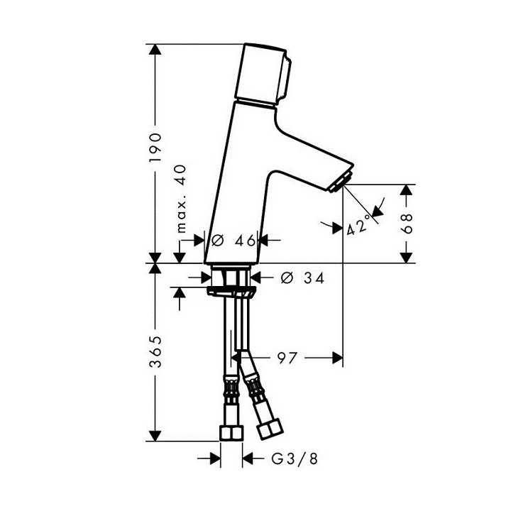 Hansgrohe 72041000 смеситель для раковины хром