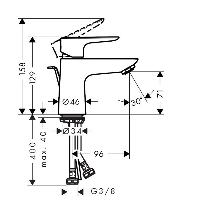 Hansgrohe 71703000 смеситель для раковины хром