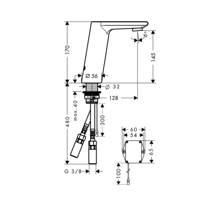 Hansgrohe 31100000 смеситель для раковины хром