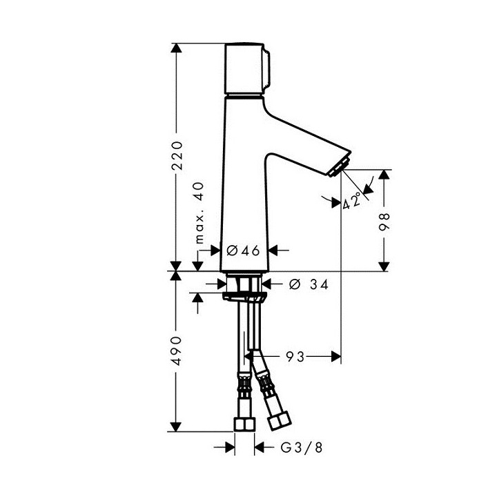 Hansgrohe 72043000 смеситель для раковины хром