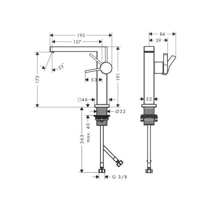 Hansgrohe 73040000 смеситель для раковины хром