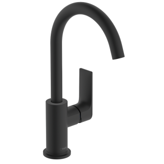 Hansgrohe Rebris E Смеситель для раковины высокий 30.1 см Matt Black, Nero Opaco