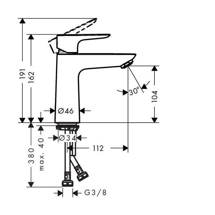 Hansgrohe 71714000 смеситель для раковины хром