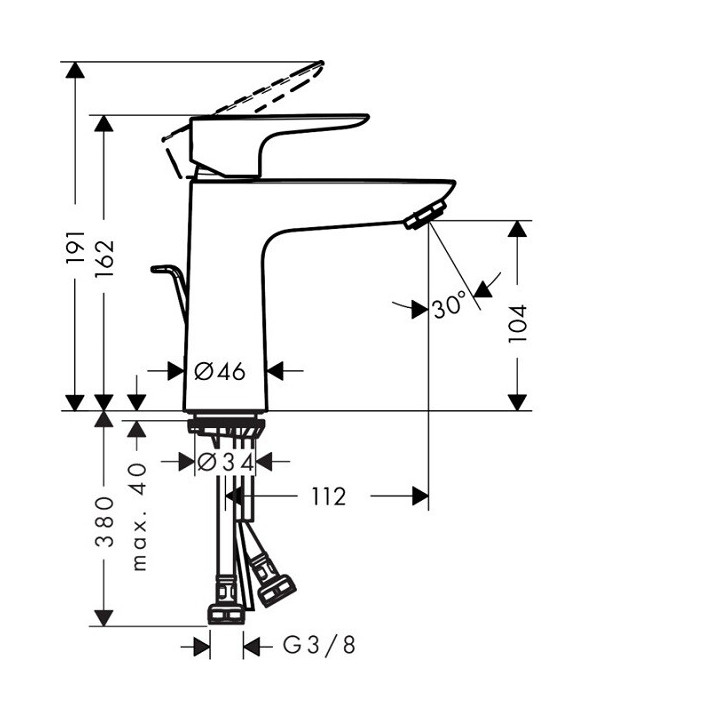 Hansgrohe 71713000 смеситель для раковины хром