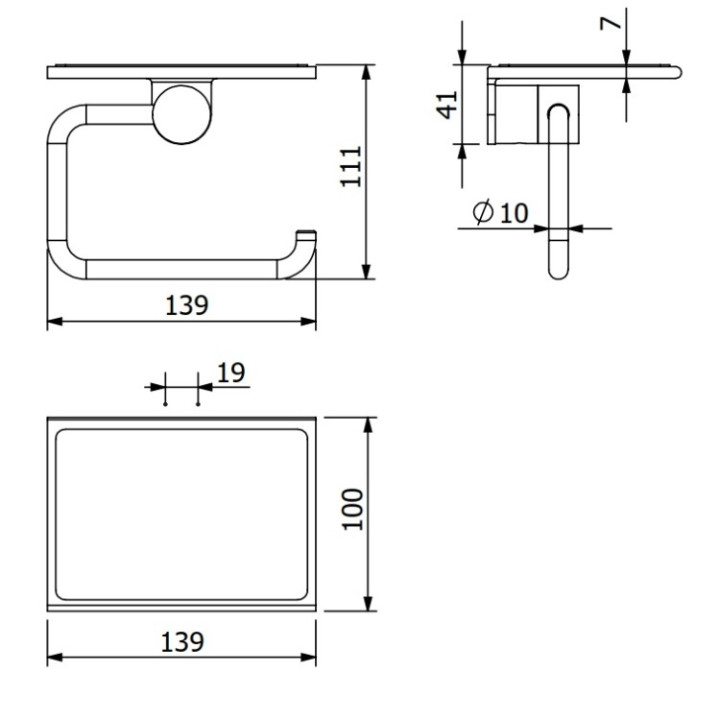 Kludi 58971N0 бумагодержатель VELA R золото