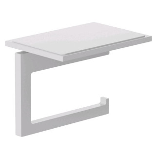 Kludi VELA C Бумагодержатель с полкой подвесной Matt White, Bianco Opaco