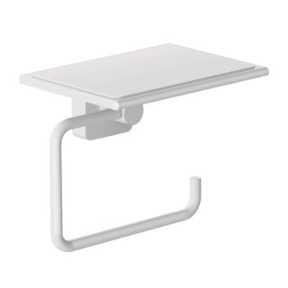 Kludi VELA S Бумагодержатель с полкой подвесной Matt White, Bianco Opaco