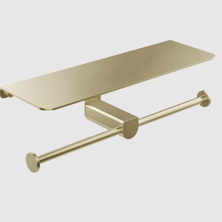 Gessi 59450#727 бумагодержатель Brushed Brass PVD