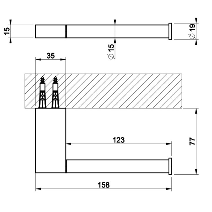 Gessi 66455#279 держатель бумаги белый Origini