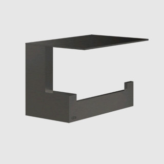 Gessi Rettangolo Бумагодержатель подвесной Black Metal Brushed PVD