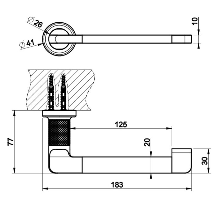 Gessi 58455#710 держатель бумаги Inciso Brass PVD