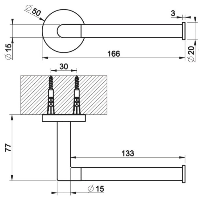 Gessi 63655#030 держатель для бумаги Ventaglio медь