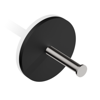 Decor Walther Stone Бумагодержатель подвесной черный матовый/матовая сталь