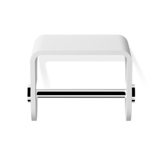 Decor Walther Stone Бумагодержатель подвесной хром/белый матовый