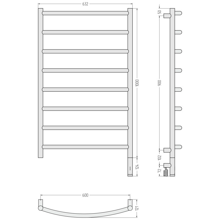 Полотенцесушитель Сунержа Галант 3.1, 30-6001-1060