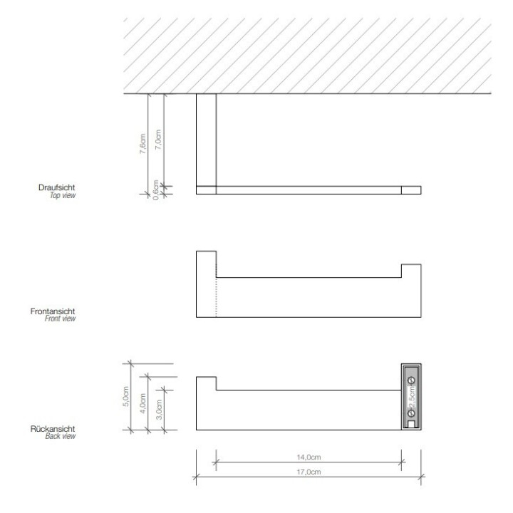 Decor Walther 0590500 держатель бумаги хром